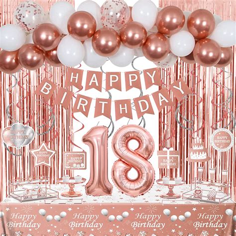 happy 18th birthday party decorations|18th birthday decoration ideas girl.